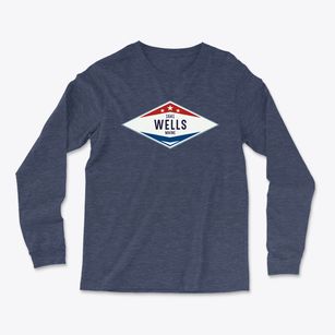 Wells Maine Diamond Star Light Soft Long Sleeve T-Shirt