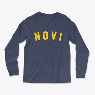 Novi Michigan Classic Curve Light Soft Long Sleeve T-Shirt