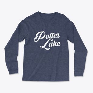 Potter Lake Wisconsin Vintage Team Light Soft Long Sleeve T-Shirt