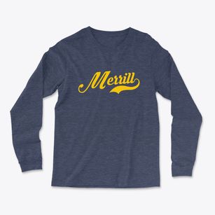 Merrill Oregon Vintage Team Light Soft Long Sleeve T-Shirt
