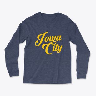 Iowa City Iowa Vintage Team Light Soft Long Sleeve T-Shirt