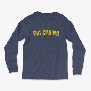 Big Spring Texas Timeless Retro Light Soft Long Sleeve T-Shirt