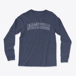 North Hills New York Trendy Block Light Soft Long Sleeve T-Shirt