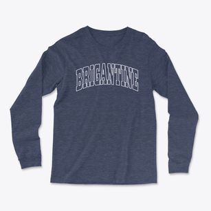 Brigantine New Jersey Trendy Block Light Soft Long Sleeve T-Shirt