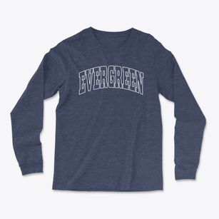 Evergreen Colorado Trendy Block Light Soft Long Sleeve T-Shirt