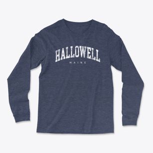 Hallowell Maine Urban Vibe Light Soft Long Sleeve T-Shirt