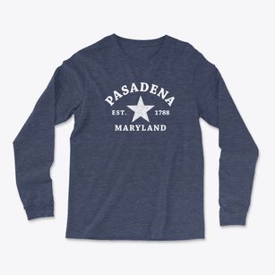 Pasadena Maryland Star Light Soft Long Sleeve T-Shirt