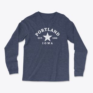 Portland Iowa Star Light Soft Long Sleeve T-Shirt