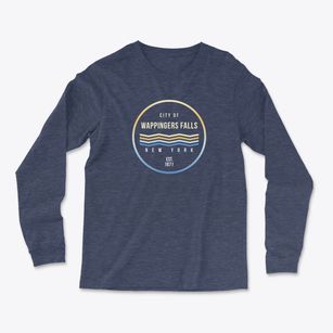 Wappingers Falls New York Color Fade Light Soft Long Sleeve T-Shirt