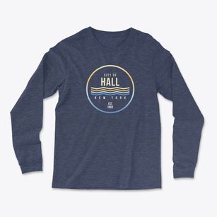 Hall New York Color Fade Light Soft Long Sleeve T-Shirt