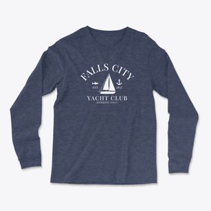 Falls City Nebraska Yacht Club Light Soft Long Sleeve T-Shirt