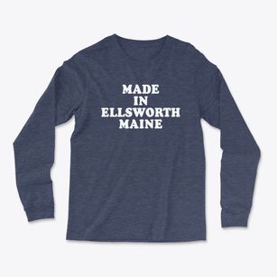 Ellsworth Maine Classic 70s Light Soft Long Sleeve T-Shirt