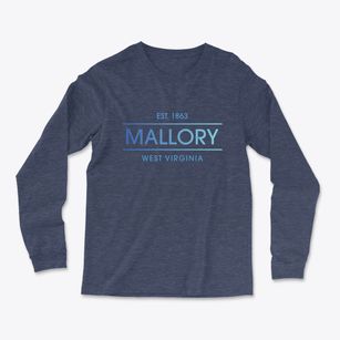 Mallory West Virginia Horizon Light Soft Long Sleeve T-Shirt