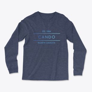 Cando North Dakota Horizon Light Soft Long Sleeve T-Shirt