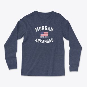 Morgan Arkansas Patriot Light Soft Long Sleeve T-Shirt