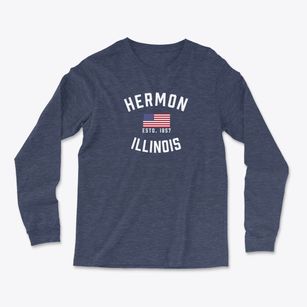 Hermon Illinois Patriot Light Soft Long Sleeve T-Shirt