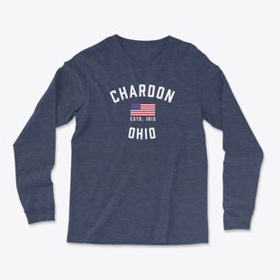 Chardon Ohio Patriot Light Soft Long Sleeve T-Shirt