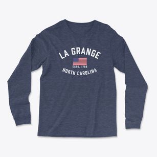 La Grange North Carolina Patriot Light Soft Long Sleeve T-Shirt