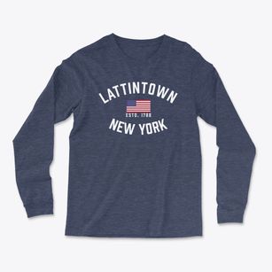 Lattintown New York Patriot Light Soft Long Sleeve T-Shirt