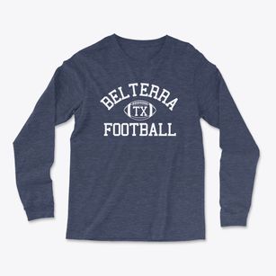 Belterra Texas Football Light Soft Long Sleeve T-Shirt