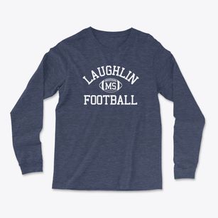 Laughlin Mississippi Football Light Soft Long Sleeve T-Shirt