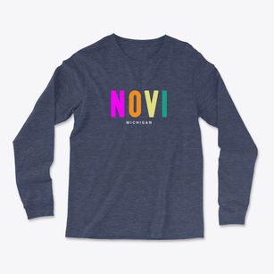 Novi Michigan Color Pop Light Soft Long Sleeve T-Shirt
