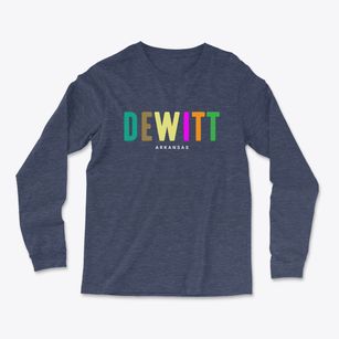 Dewitt Arkansas Color Pop Light Soft Long Sleeve T-Shirt