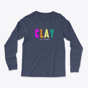 Clay California Color Pop Light Soft Long Sleeve T-Shirt