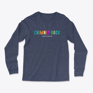 Chimney Rock Wisconsin Color Pop Light Soft Long Sleeve T-Shirt