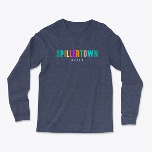 Spillertown Illinois Color Pop Light Soft Long Sleeve T-Shirt