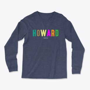 Howard Ohio Color Pop Light Soft Long Sleeve T-Shirt