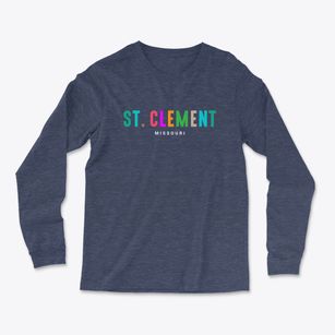St. Clement Missouri Color Pop Light Soft Long Sleeve T-Shirt