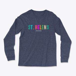 St. Helens Oregon Color Pop Light Soft Long Sleeve T-Shirt