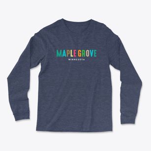 Maple Grove Minnesota Color Pop Light Soft Long Sleeve T-Shirt