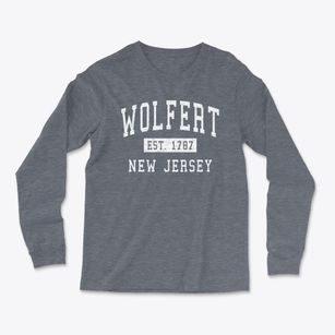 Wolfert New Jersey Classic Established Light Soft Long Sleeve T-Shirt