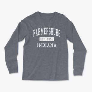 Farmersburg Indiana Classic Established Light Soft Long Sleeve T-Shirt