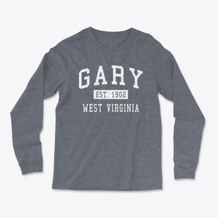 Gary West Virginia Classic Established Light Soft Long Sleeve T-Shirt