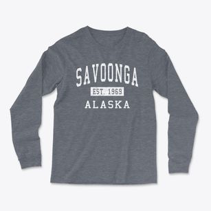 Savoonga Alaska Classic Established Light Soft Long Sleeve T-Shirt