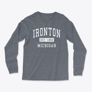 Ironton Michigan Classic Established Light Soft Long Sleeve T-Shirt