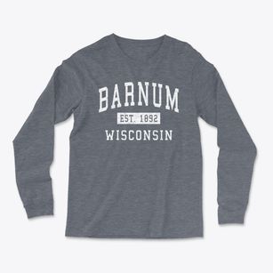 Barnum Wisconsin Classic Established Light Soft Long Sleeve T-Shirt