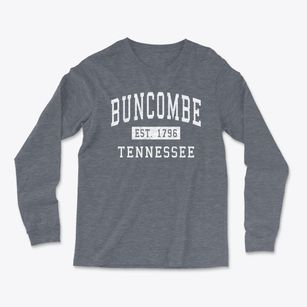 Buncombe Tennessee Classic Established Light Soft Long Sleeve T-Shirt