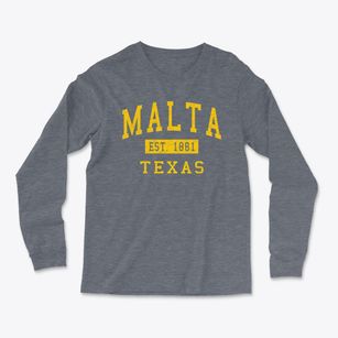 Malta Texas Classic Established Light Soft Long Sleeve T-Shirt
