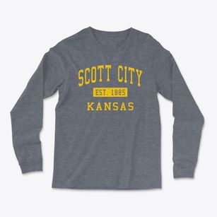 Scott City Kansas Classic Established Light Soft Long Sleeve T-Shirt