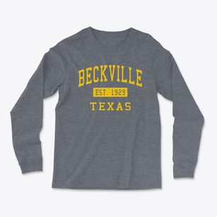Beckville Texas Classic Established Light Soft Long Sleeve T-Shirt