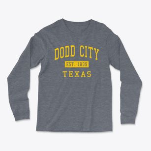 Dodd City Texas Classic Established Light Soft Long Sleeve T-Shirt