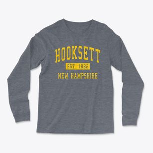 Hooksett New Hampshire Classic Established Light Soft Long Sleeve T-Shirt