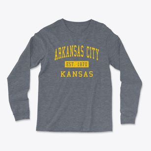 Arkansas City Kansas Classic Established Light Soft Long Sleeve T-Shirt