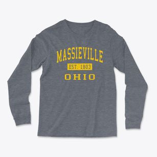 Massieville Ohio Classic Established Light Soft Long Sleeve T-Shirt