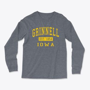 Grinnell Iowa Classic Established Light Soft Long Sleeve T-Shirt