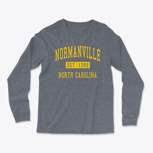 Normanville North Carolina Classic Established Light Soft Long Sleeve T-Shirt